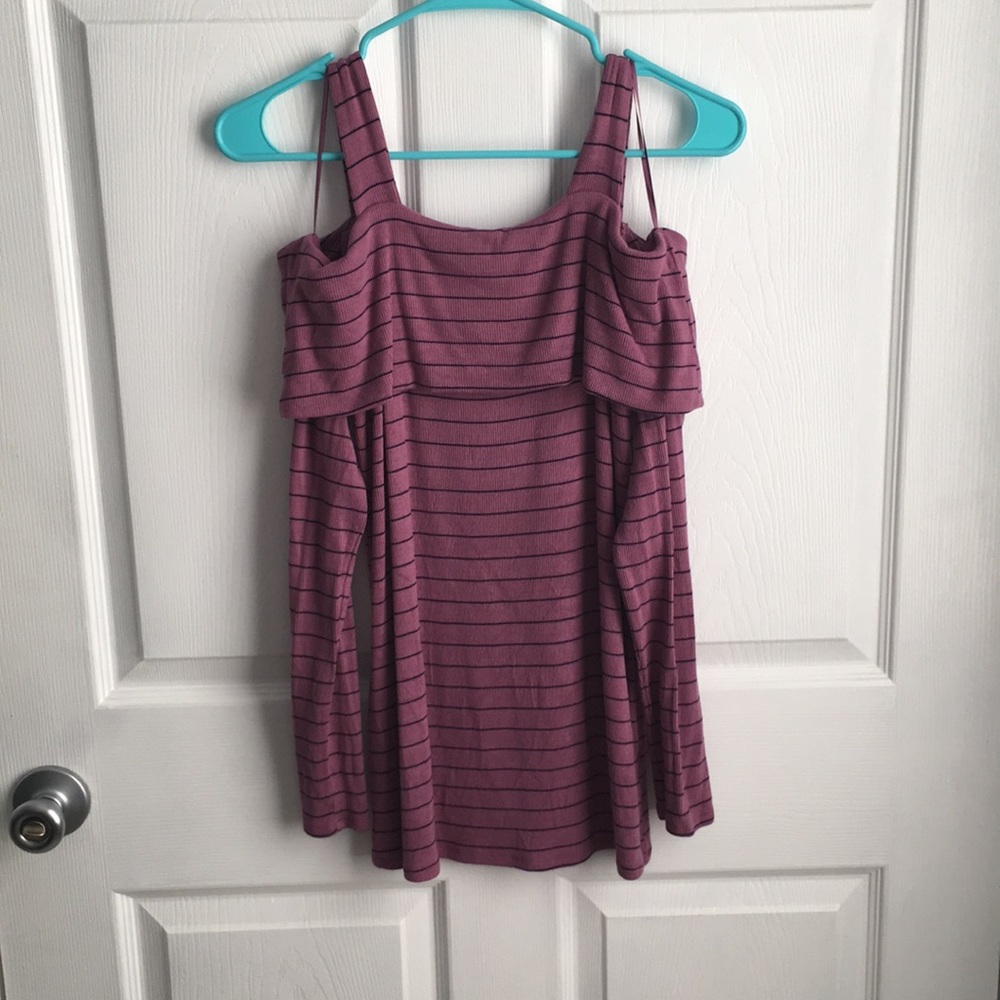 EUC Motherhood Maternity Cold Shoulder Shirt